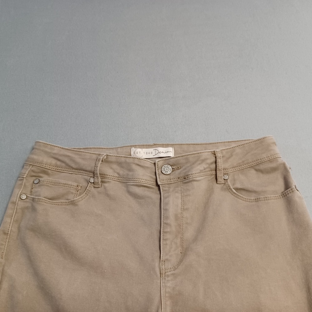 Est. 1946 Denim Curvy Fit Khaki Tan Slim Leg Stretch Pants Womens Size 8